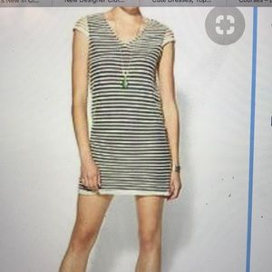 Striped Mesh Mini Dress
